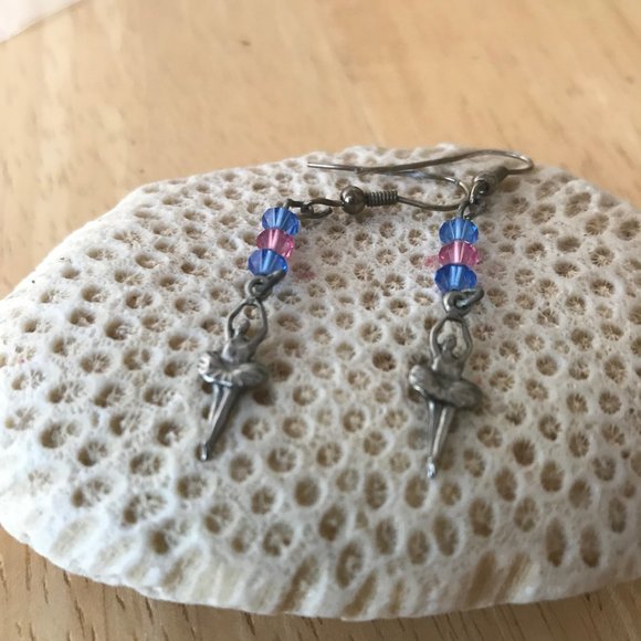 Ballerina Earrings Ballet Handmade Vintage - Picture 5 of 6